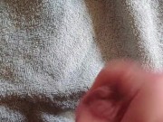 quick cumshot while doing laundry