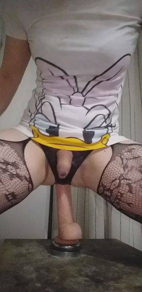 Daisy Pajamas Rides a Cute Dildo
