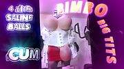 CBT 4 Liter Balls full of CUM for you to suck out - Biggest Ever Saline Balls Huge Ball Stretching Real Life Futanari Huge Boobs Big Tits