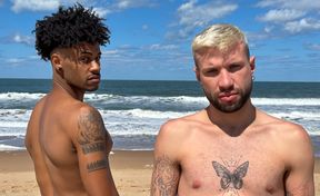 Sunny perversions by the beach for Will Schokolade and El Aleman