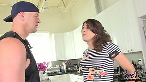 bored newlywed Bailey fucks hubby's workout partner