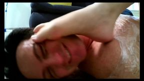 Busty lesbian babes Ella Reese and April Olsen go down on each other