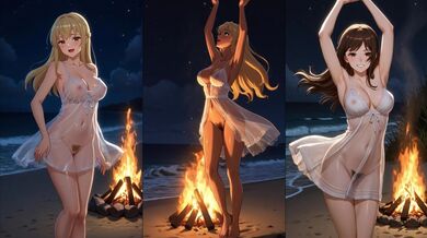 Romantic Hentai Babe Dances in Lingerie Gushing Sensual Music Video