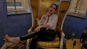 Miss Alessa Milano Smoking Spitting Ashtray Humiliation Fanclub