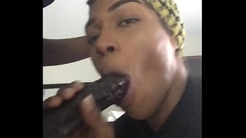 &ldquo_I can swallow ANY SIZE ..challenge me!&rdquo_ - LibraLuve Swallowing 12&quot_ of Big Black Dick