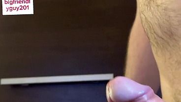 Loud Guy Moaning while Cumming Hands Free, Intense Orgasm with Huge Cum Load Gay Hardcore
