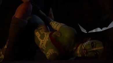 Orc Girl Pounded Hard In Tent And Covered In Cum On Big Tits