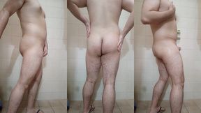 ass n thigh worship in the shower