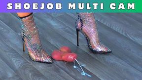 Milking Your Crushed Cock & Balls Under My Glamorous Heels - Goddess Amber - 188 Shoejob Multi Cam - Footjob Heeljob Cumshot Cum Trampling Trample