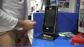 Webcam, fucked by the phone seller in a phone shop