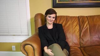 Masturbating and giving a blowjob to the cameraman
