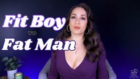 Fit Boy to Fat Man Feeder Encouragement and Fat Admiration WMV