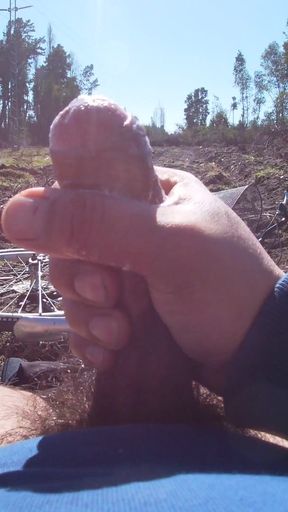 Epic moment from "Chapter 2 - Stroking My Big Dick Deep in the Forest (4K Outdoor Solo)"