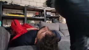 Leather Fart Face Sitting in 2 Different Positions