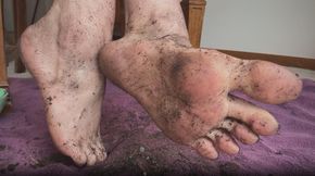 Mommy's Dirty Feet get Dirtier as you Stroke