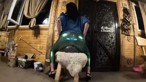 Deep Blow-job and Cum Play on My Shiny Cameltoe 285
