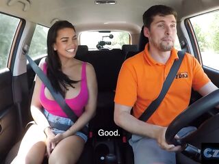 Czech stunner with biggest tits enjoying car sex - CZECH XXX