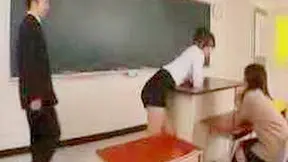 Principal's Forbidden Teacher Seduction in School Room