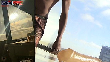 *PREMIUM* Rough Anal Huge Dildo Deep In Twink Bum, In The Sun - 2of2 DJ ButtPussy
