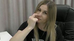 I love seeing your big boogers in your nose MP4 HD 720p