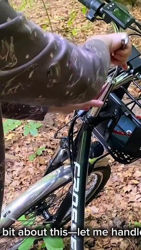 Dumb Brunette Broke Her Bike in the Woods & Pay with Her Pussy for the Repair! Doggystyle Fuck