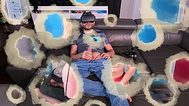 Aurbeaureal and marie appear on the vr headset to get fucked