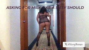 Hotel Hallway Sissy Exhibitionist Whore