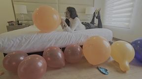Popping balloons with heels