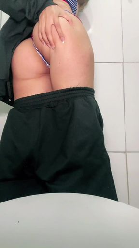 What a Sweet Horny Girl Does in the Bathroom