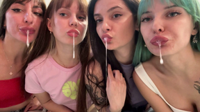 You Human Spittoon For Four Mistresses POV Spitting Humiliation