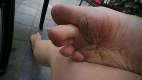 Goddess Lina Di's FILTHY Public Barefoot Walk - Dirty Soles Worship