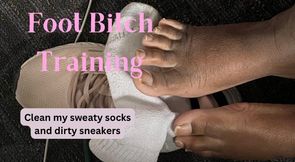 Ebony Goddess humiliating Foot Bitch Training