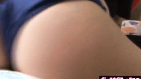 ”P-O-V meat tease whore girates all over meat”