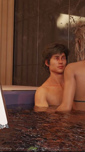 The adventurous couple #35 - Tom took a peak at Anne while she got dressed ... Nick and Anne spend time in the hot tub   Clip 3