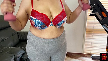 Hira Indian Beauty - How's My Sexy Workout that Reveals My Huge Milk Jars