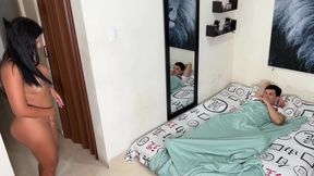 Stepmom's Teasing Lingerie Show Leads to Cheating