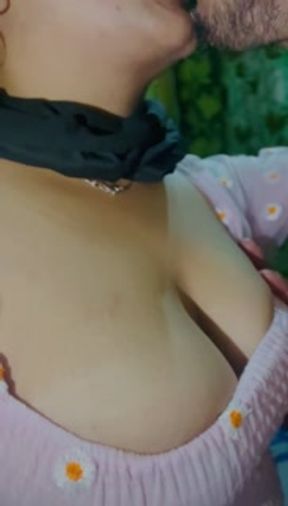 Hot kissing stepsister and stepbrother