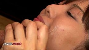 Group Sex Naomi Natsuhara enjoys naughty JAV lingerie fun giving Blowjob