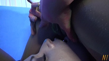 Home Party With Dildo - Lola Shine And Stacy Bloom lesbian fun.