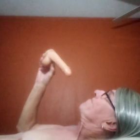 Playing with My Dildo Fucking and Sucking