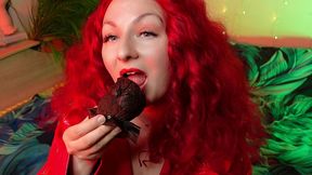 asmr food fetish video! (arya grander)