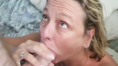 Goddess Brianna Beach Gulps Keiths Huge Cum Load Blowjob Destroyed