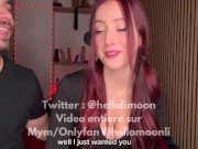 Je lui suce sa grosse bite et ses couilles et me prend une grosse facial libertine française teen