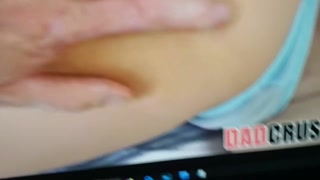 Talk to your BF while  fuck you loud and thick cum