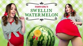 Farm Girl's Swellin' Watermelon (Belly Expansion)