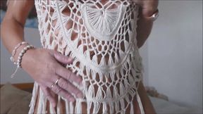 dildo fucking & ass spreading anal play, fingering in nylon tights for british slut natalie k