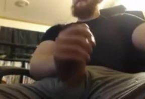 Muscular Ginger Daddy Strokes His Big Cock