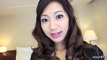 Japanese Girl Himari Seto talk to Creampie Casting Fuck at Hotel by Stranger