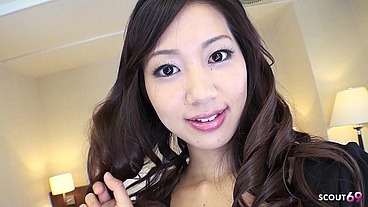 Japanese Girl Himari Seto talk to Creampie Casting Fuck at Hotel by Stranger