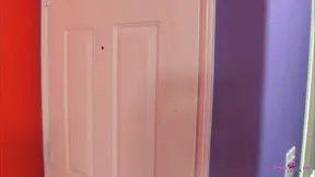 Beautiful blonde Megon spreads her tight pussy for a huge jizz load